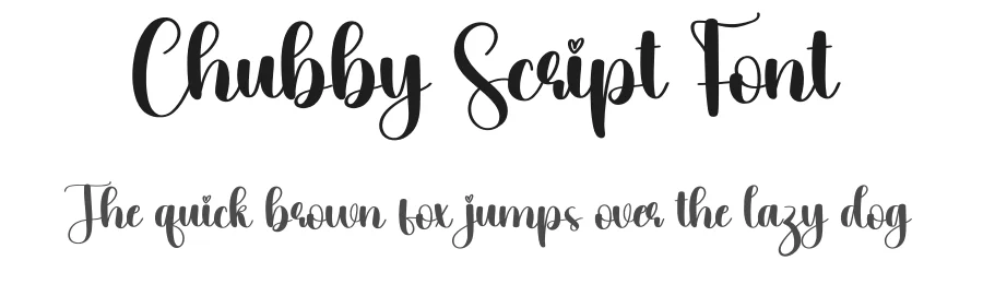 Chubby Script Font by creativeletter — Script Handwritten Font