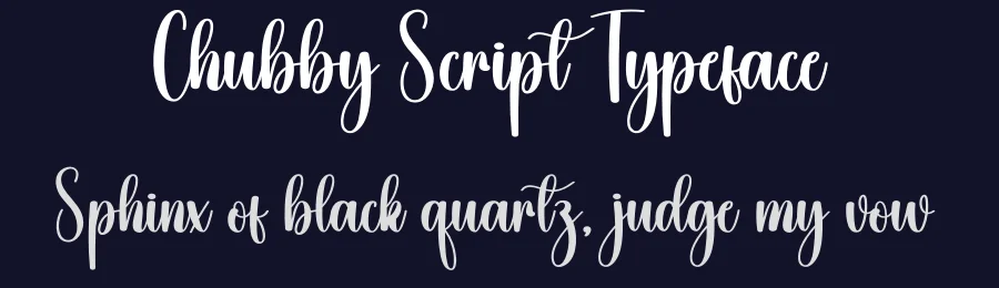 Chubby Script Typeface by creativeletter — Script Handwritten Font — thumbnail 2