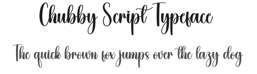 Chubby Script Typeface by creativeletter — Script Handwritten Font
