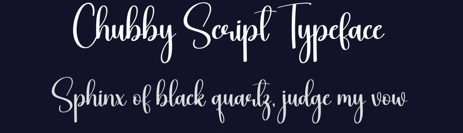 Chubby Script Typeface by creativeletter — Script Handwritten Font — thumbnail 2