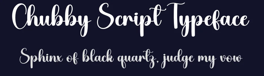 Chubby Script Typeface by creativeletter — Script Handwritten Font — thumbnail 2