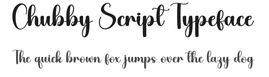 Chubby Script Typeface by creativeletter — Script Handwritten Font