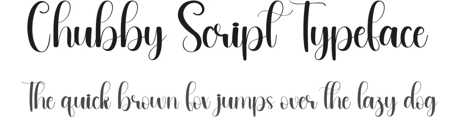 Chubby Script Typeface by andikastudio — Script Handwritten Font