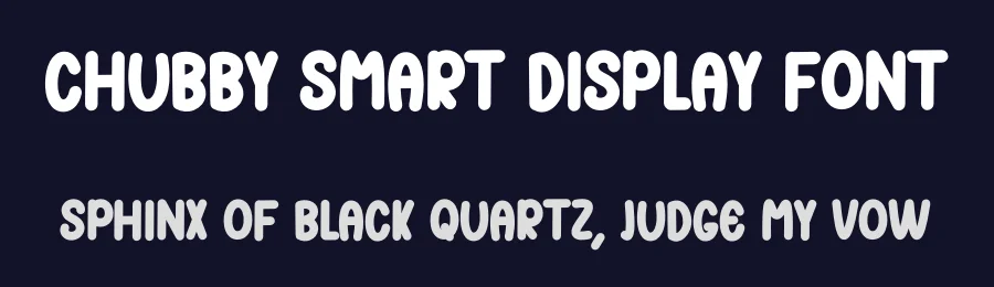 Chubby Smart Display Font by inermediaSTUDIO — Display Font — thumbnail 2