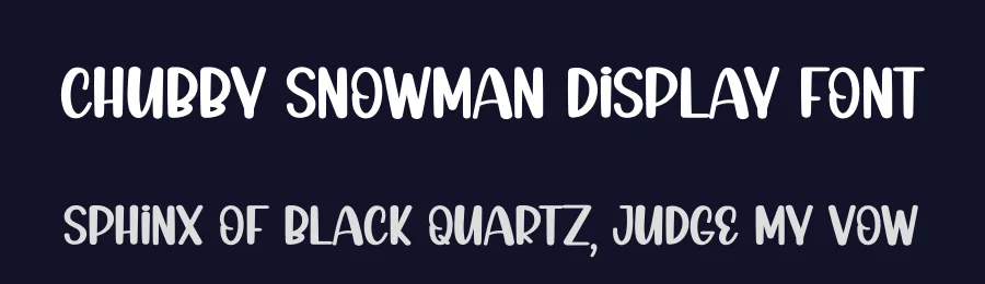 Chubby Snowman Display Font by andikastudio — Display Font — thumbnail 2