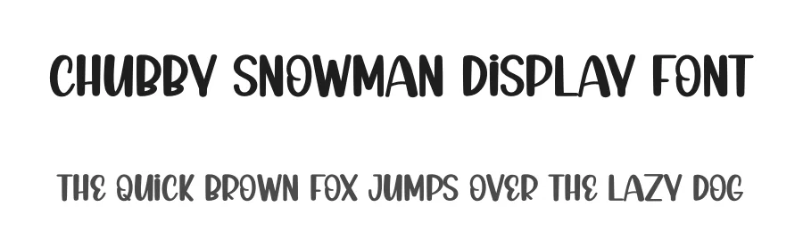 Chubby Snowman Display Font by andikastudio — Display Font