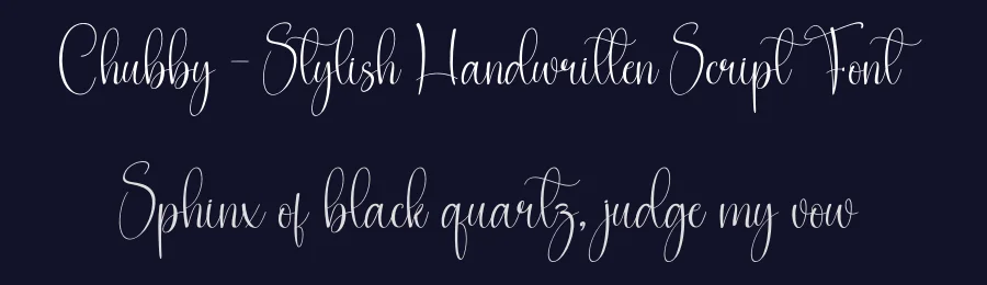 Chubby – Stylish Handwritten Script Font by creativeletter — Script Handwritten Font — thumbnail 2