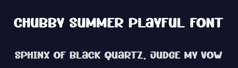 Chubby Summer Playful Font by andikastudio — Display Font — thumbnail 2