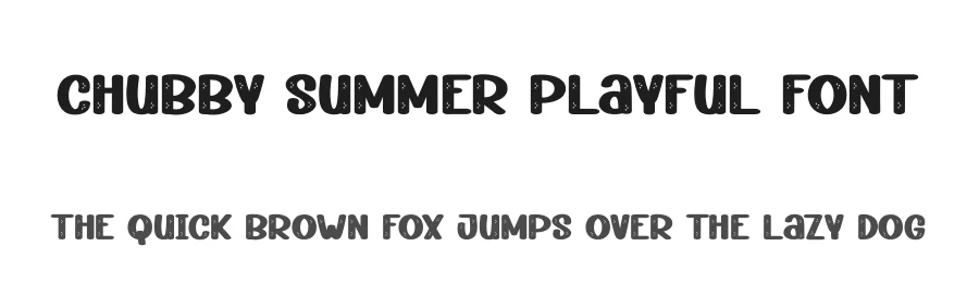 Chubby Summer Playful Font by andikastudio — Display Font