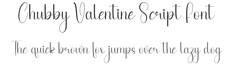 Chubby Valentine Script Font by andikastudio — Script Handwritten Font