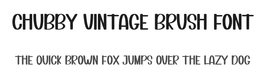 Chubby Vintage Brush Font by inermediaSTUDIO — Display Font