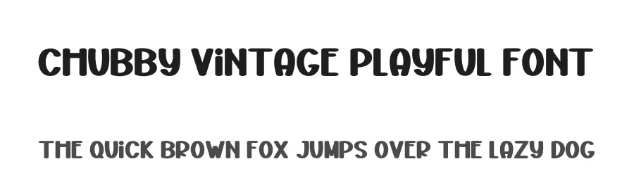 Chubby VIntage Playful Font by freshtypeink — Script Handwritten Font