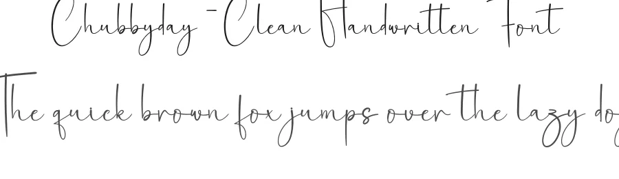Chubbyday – Clean Handwritten Font by creativeletter — Script Handwritten Font