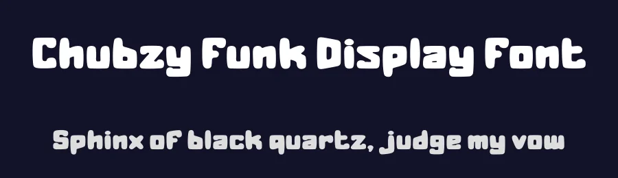 Chubzy Funk Display Font by PutraCetol Studio — Display Font — thumbnail 2