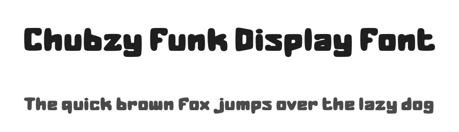 Chubzy Funk Display Font by PutraCetol Studio — Display Font