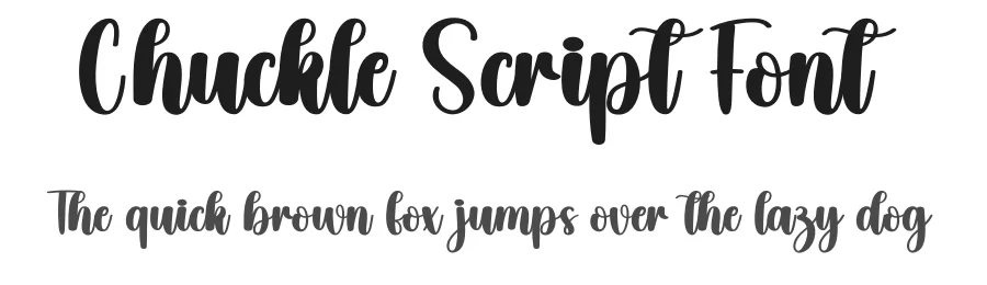 Chuckle Script Font by creativeletter — Script Handwritten Font