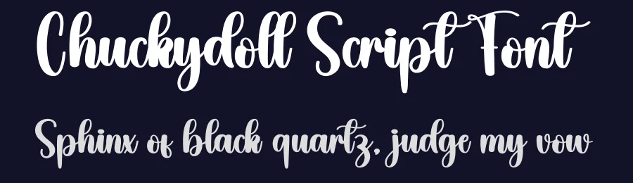 Chuckydoll Script Font by creativeletter — Script Handwritten Font — thumbnail 2