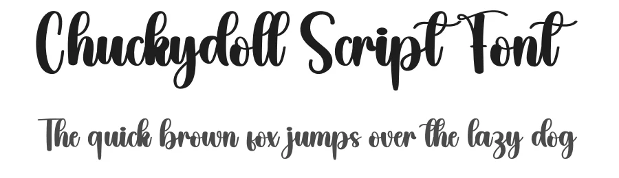 Chuckydoll Script Font by creativeletter — Script Handwritten Font