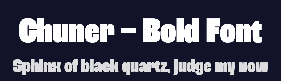 Chuner – Bold Font by limitype — Display Font — thumbnail 2