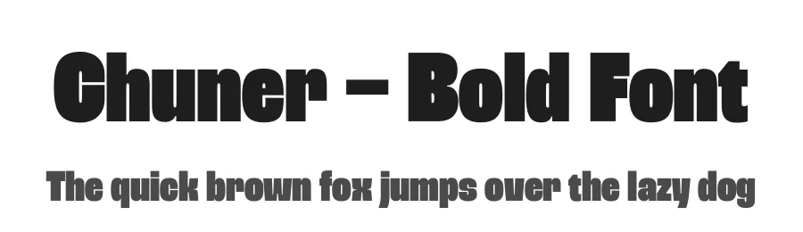 Chuner – Bold Font by limitype — Display Font