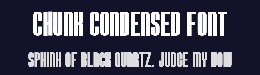 Chunk Condensed Font by Craftedtype — Decorative Font — thumbnail 2