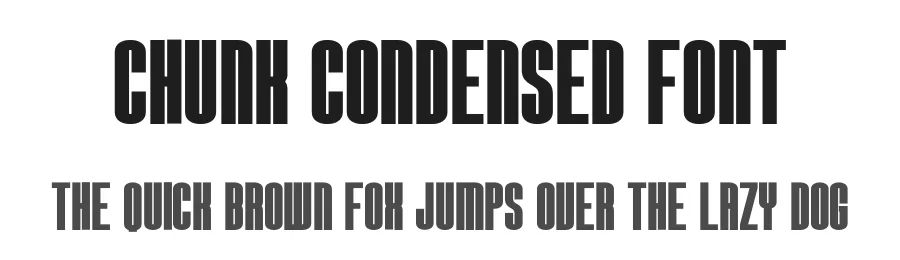 Chunk Condensed Font by Craftedtype — Decorative Font
