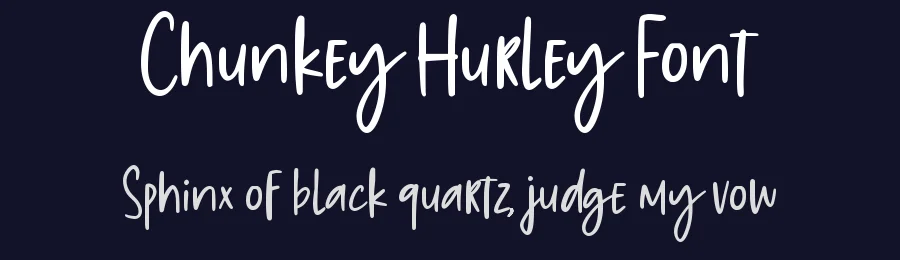 Chunkey Hurley Font by Allouse.Studio — Script Handwritten Font — thumbnail 2
