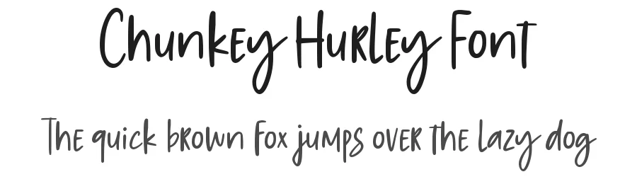 Chunkey Hurley Font by Allouse.Studio — Script Handwritten Font
