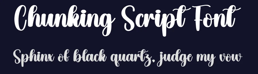 Chunking Script Font by creativeletter — Script Handwritten Font — thumbnail 2