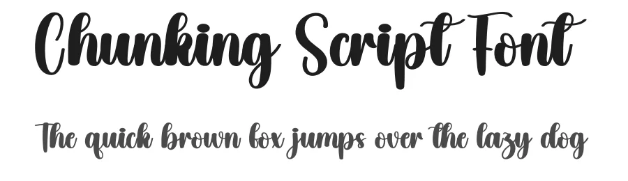 Chunking Script Font by creativeletter — Script Handwritten Font