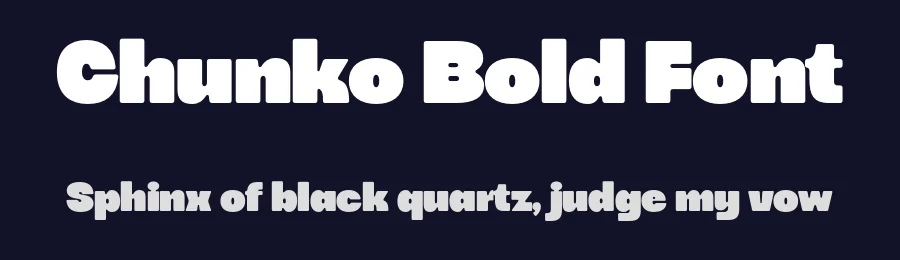 Chunko Bold Font by zarmatype — Display Font — thumbnail 2