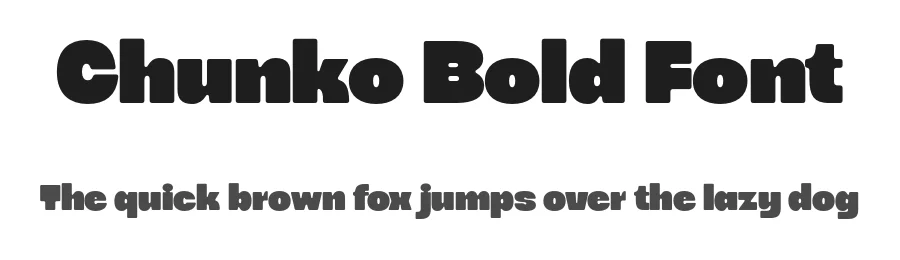 Chunko Bold Font by zarmatype — Display Font