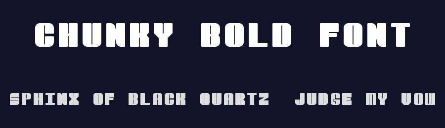 Chunky Bold Font by Mat Creates — Display Font — thumbnail 2