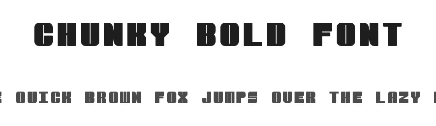 Chunky Bold Font by Mat Creates — Display Font