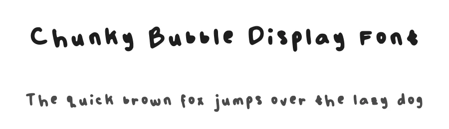 Chunky Bubble Display Font by mitjhelle — Display Font