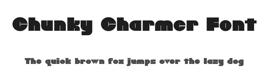 Chunky Charmer Font by HipFonts — Display Font