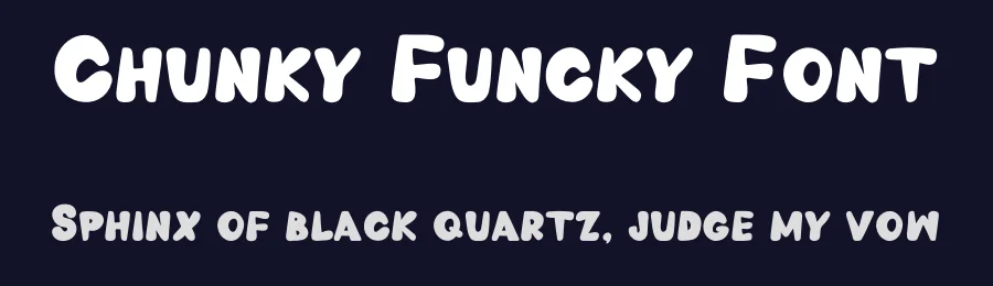 Chunky Funcky Font by imamfathoni0 — Display Font — thumbnail 2