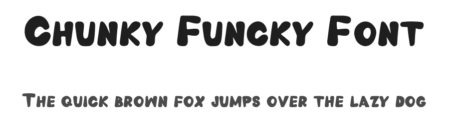 Chunky Funcky Font by imamfathoni0 — Display Font