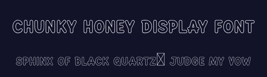 Chunky Honey Display Font by freshtypeink — Display Font — thumbnail 2