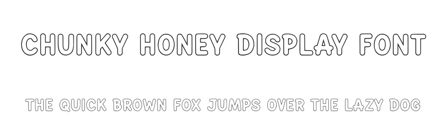Chunky Honey Display Font by freshtypeink — Display Font