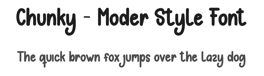 Chunky – Moder Style Font by creativeletter — Display Font