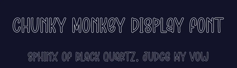 Chunky Monkey Display Font by andikastudio — Display Font — thumbnail 2