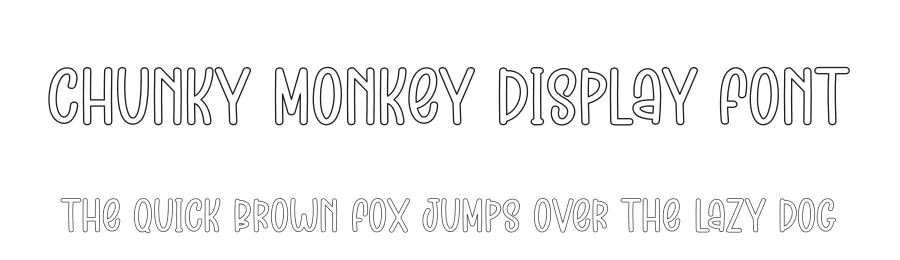 Chunky Monkey Display Font by andikastudio — Display Font
