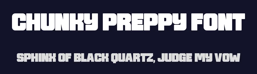 Chunky Preppy Font by Almairatype — Display Font — thumbnail 2