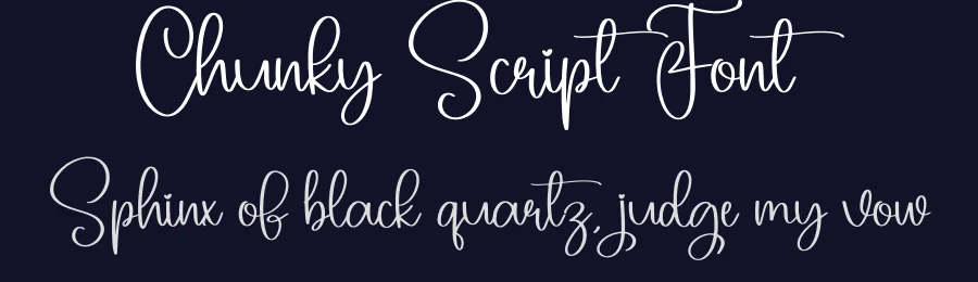 Chunky Script Font by creativeletter — Script Handwritten Font — thumbnail 2