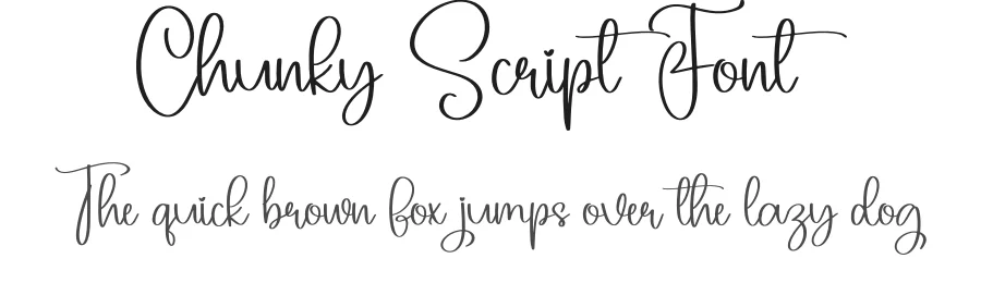 Chunky Script Font by creativeletter — Script Handwritten Font