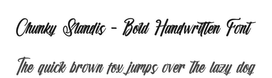 Chunky Slandis – Bold Handwritten Font by stylishtype.co — Script Handwritten Font