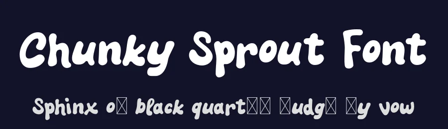 Chunky Sprout Font by Imoodev — Decorative Font — thumbnail 2