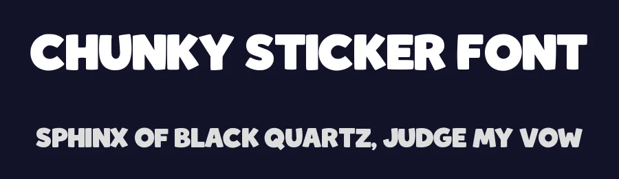 Chunky Sticker Font by Almairatype — Display Font — thumbnail 2
