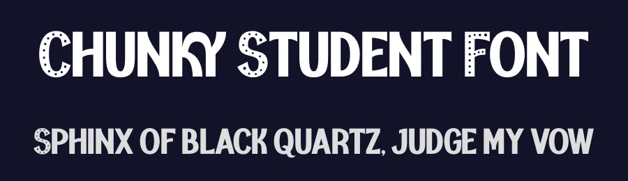 Chunky Student Font by Siapgraph — Display Font — thumbnail 2